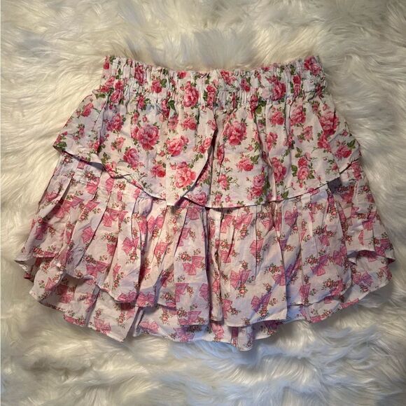 LoveShackFancy X American Girl Ruffle Mini Skirt - Picture 2 of 12